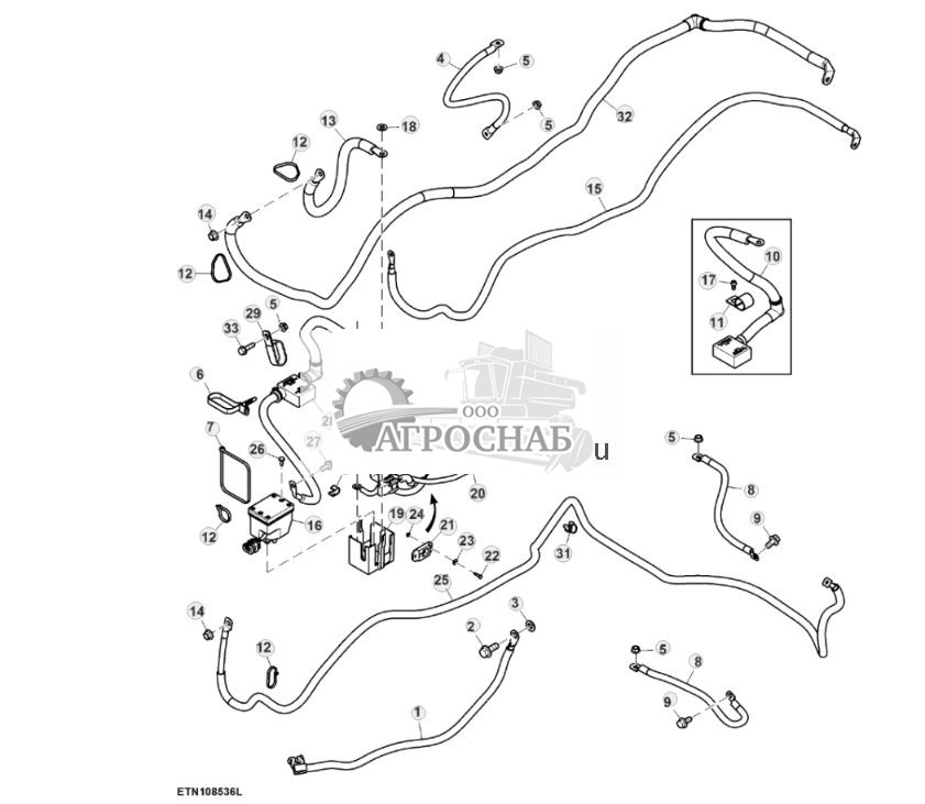 Кабель, аккумуляторная батарея, 154  174 ампер-часа, с размыкающим реле - ST830042 865.jpg